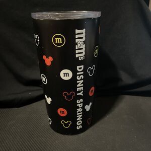 Disney Springs M&M's World Black Mickey Mouse Icon Travel Tumbler